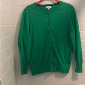 Green cardigan